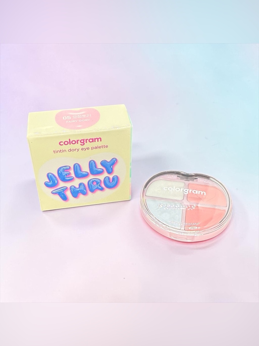 🏷️‼️5/$25🏷️‼️🩷💙COLORGRAM🩷💙Jelly Thru Tintin Dory Eye Palette in Fairy Dory/NIB